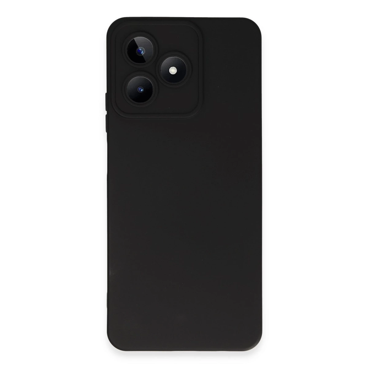 Realme C53 Kılıf Nano İçi Kadife Silikon - Siyah