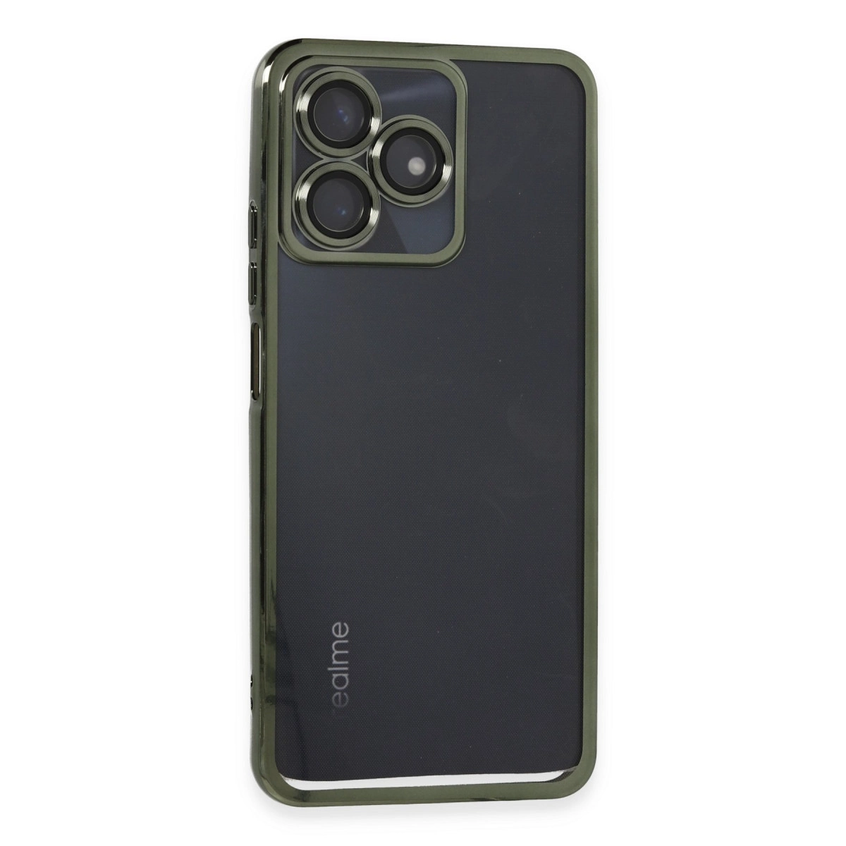 Realme C53 Kılıf Razer Lensli Silikon - Yeşil
