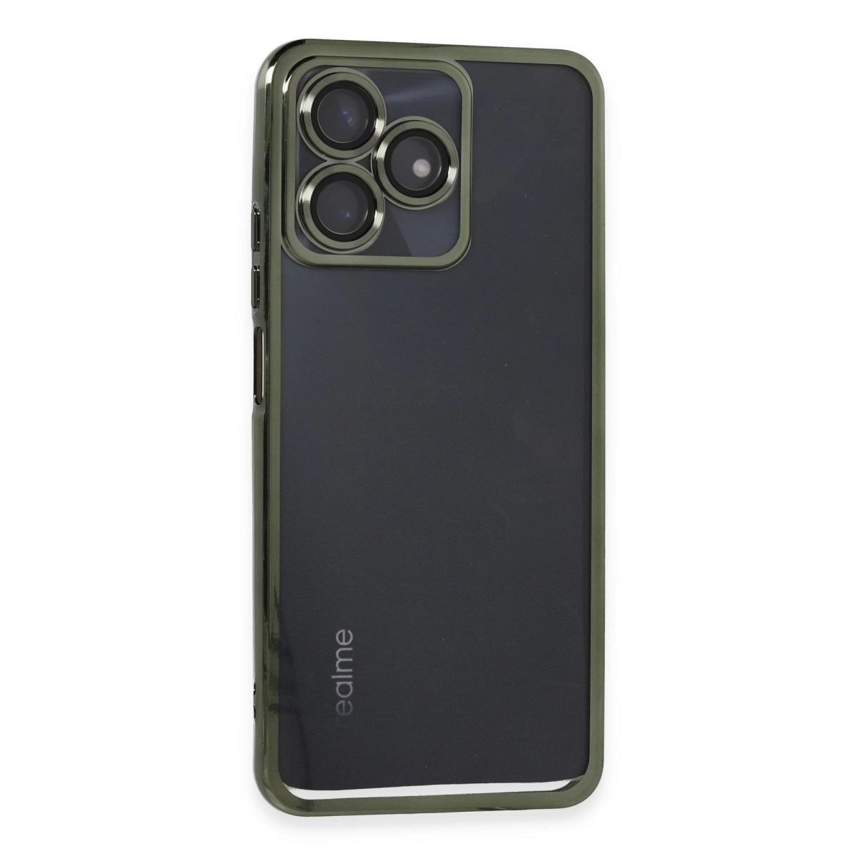 Realme C53 Kılıf Razer Lensli Silikon - Yeşil