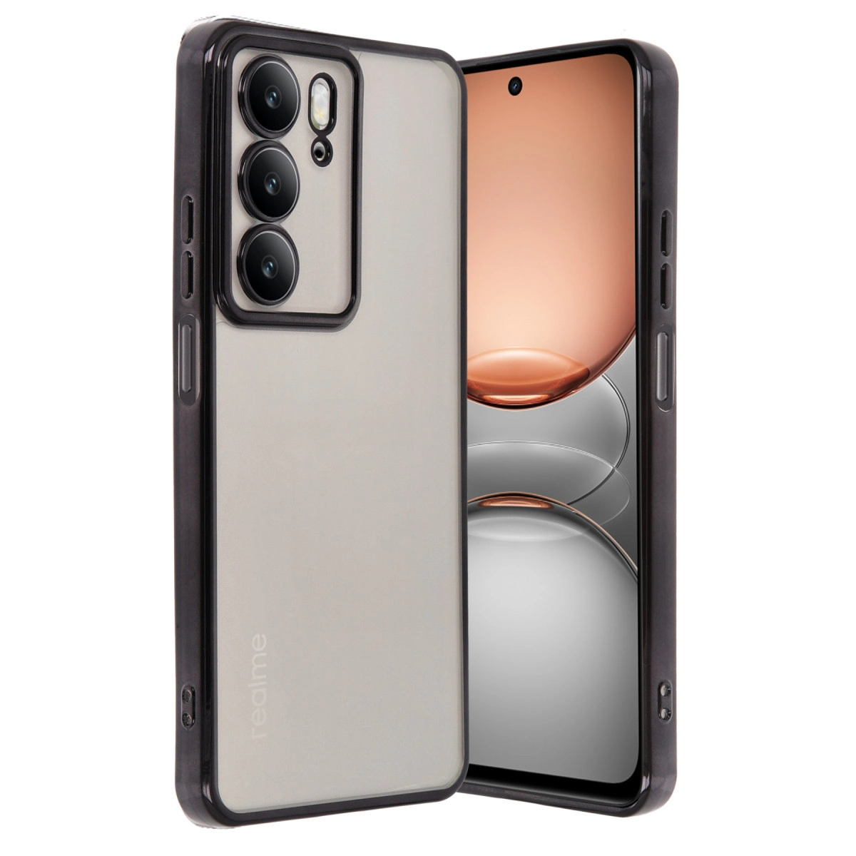 Realme C75 4g Kılıf Razer Lensli Silikon - Siyah