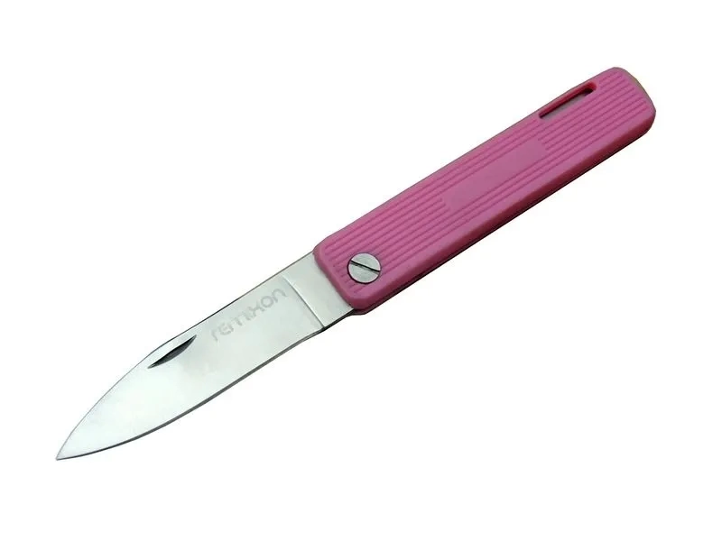 Remixon K200pink Kamp / Bahçe Çakı Pembe 18 Cm - Manuel, Plastik Sap