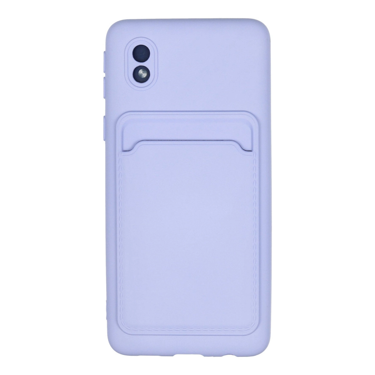Samsung Galaxy A01 Core Kılıf Kelvin Kartvizitli Silikon - Lila