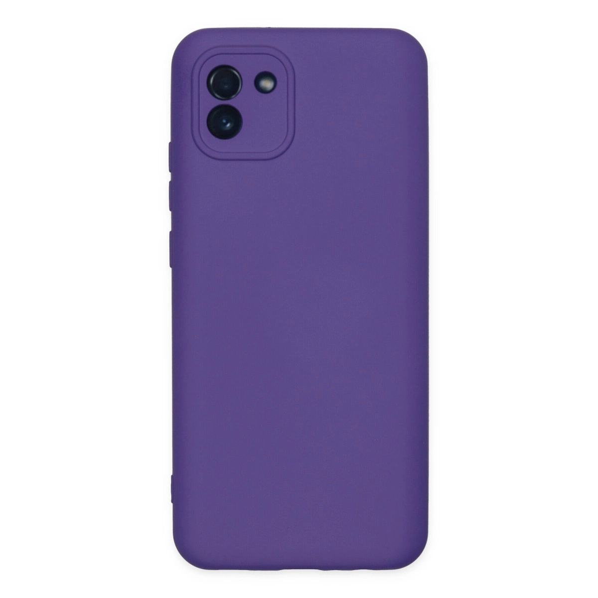 Samsung Galaxy A03 Kılıf Nano İçi Kadife Silikon - Mor