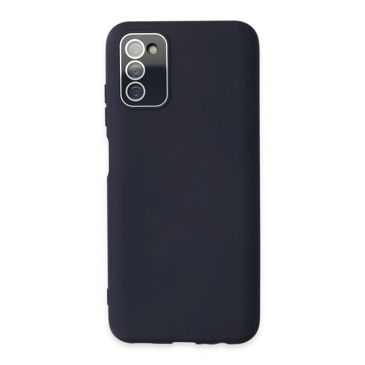 Samsung Galaxy A03s Kılıf Lansman Glass Kapak - Lacivert
