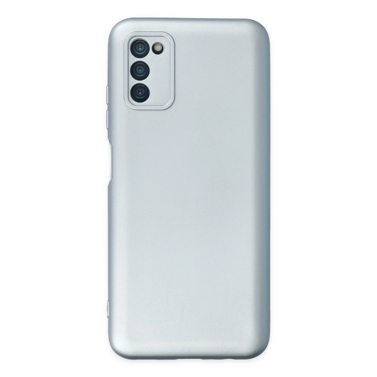 Samsung Galaxy A03s Kılıf Nano İçi Kadife Silikon - Sky Blue