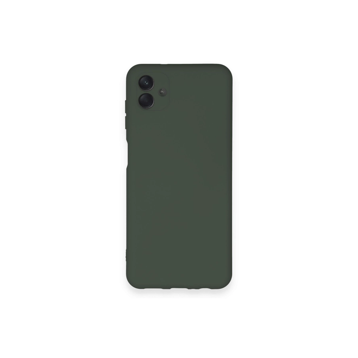 Samsung Galaxy A04 Kılıf Nano İçi Kadife Silikon - Koyu Yeşil