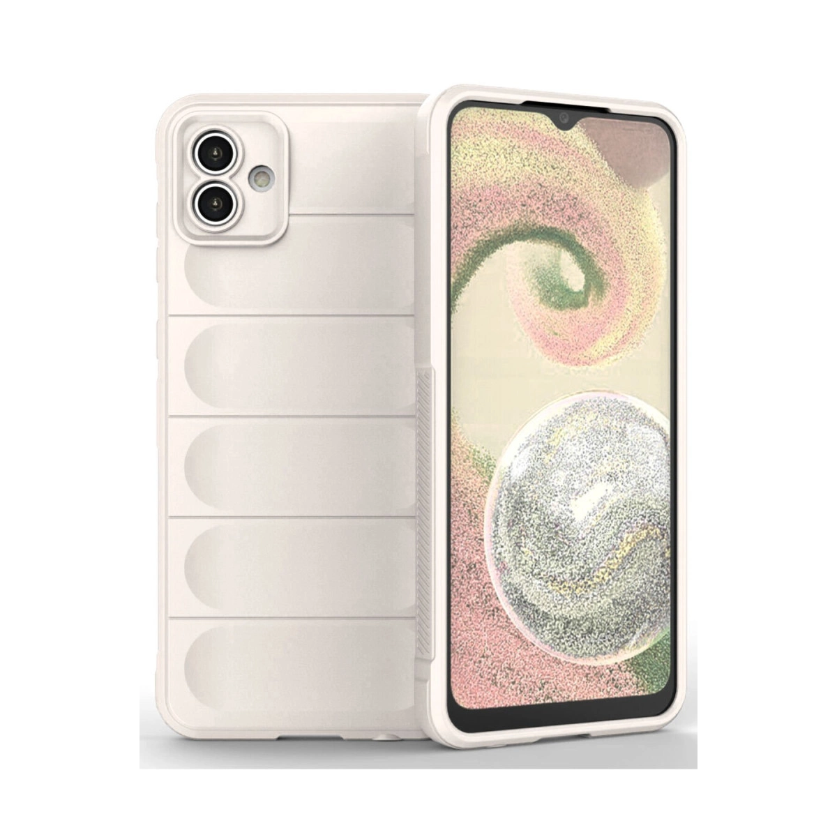 Samsung Galaxy A04 Kılıf Optimum Silikon - Krem
