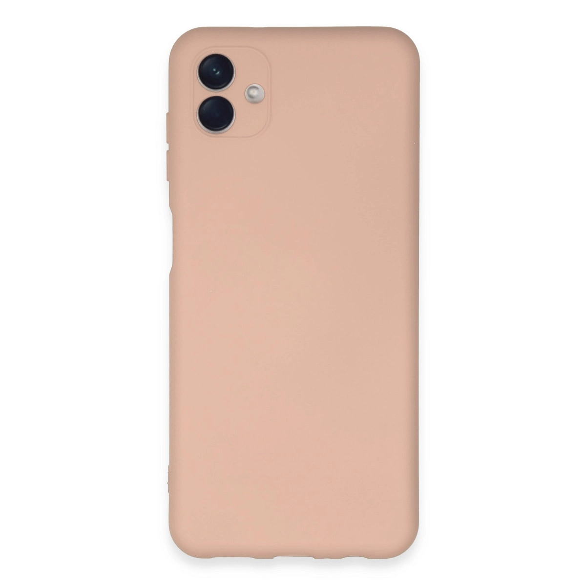 Samsung Galaxy A04e Kılıf Nano İçi Kadife Silikon - Pudra
