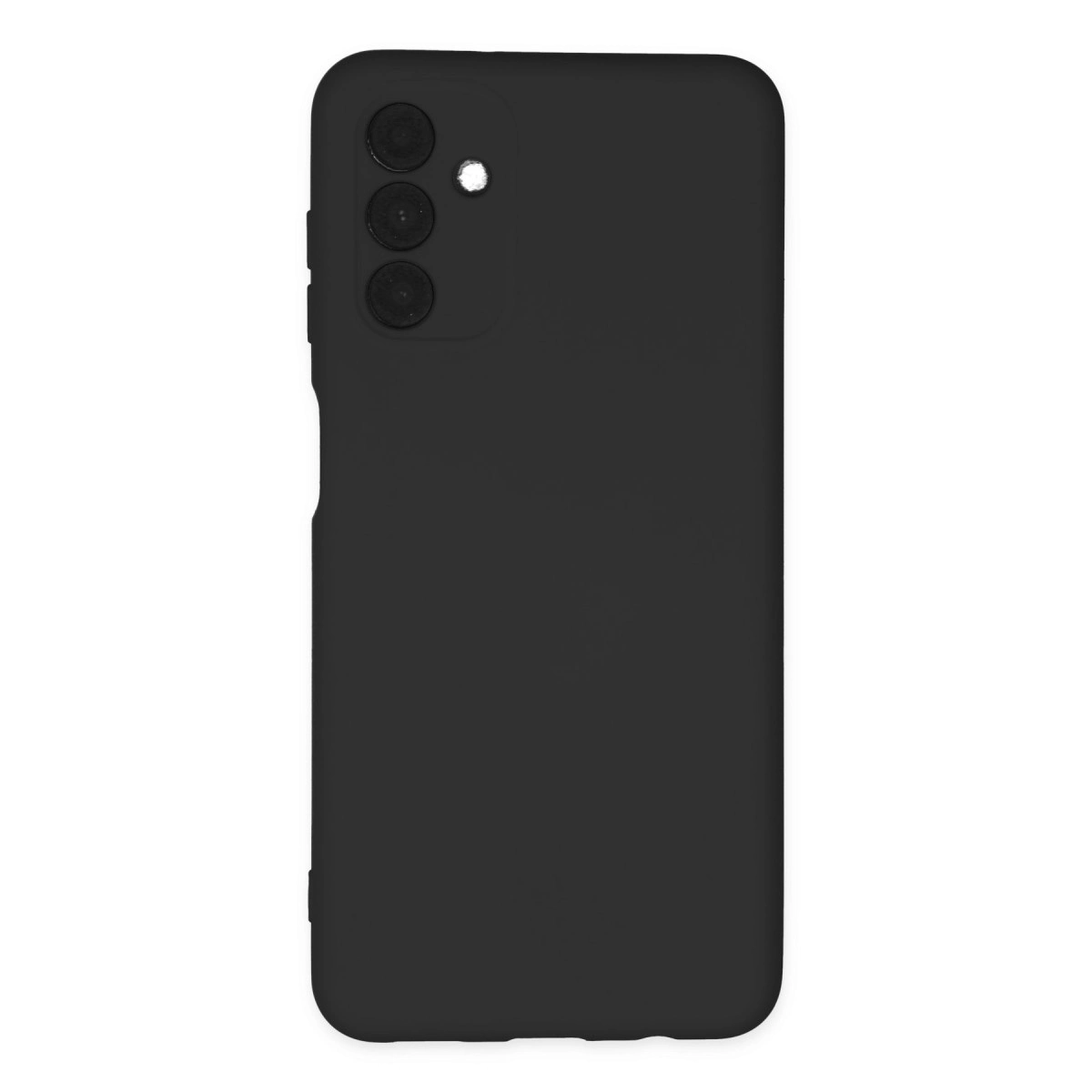Samsung Galaxy A04s Kılıf Nano İçi Kadife Silikon - Siyah