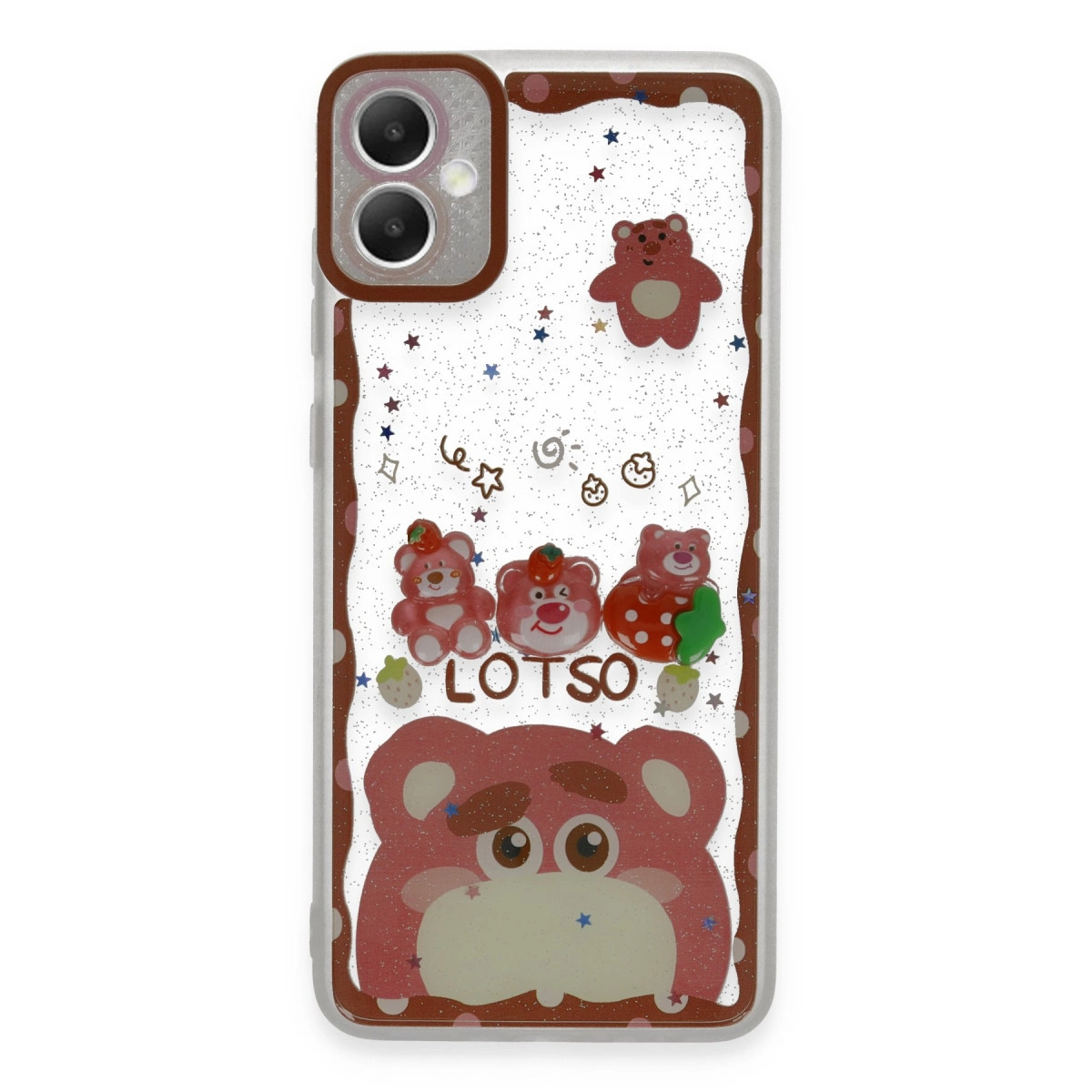 Samsung Galaxy A05 Kılıf Sweet Desenli Silikon Kapak - Pembe