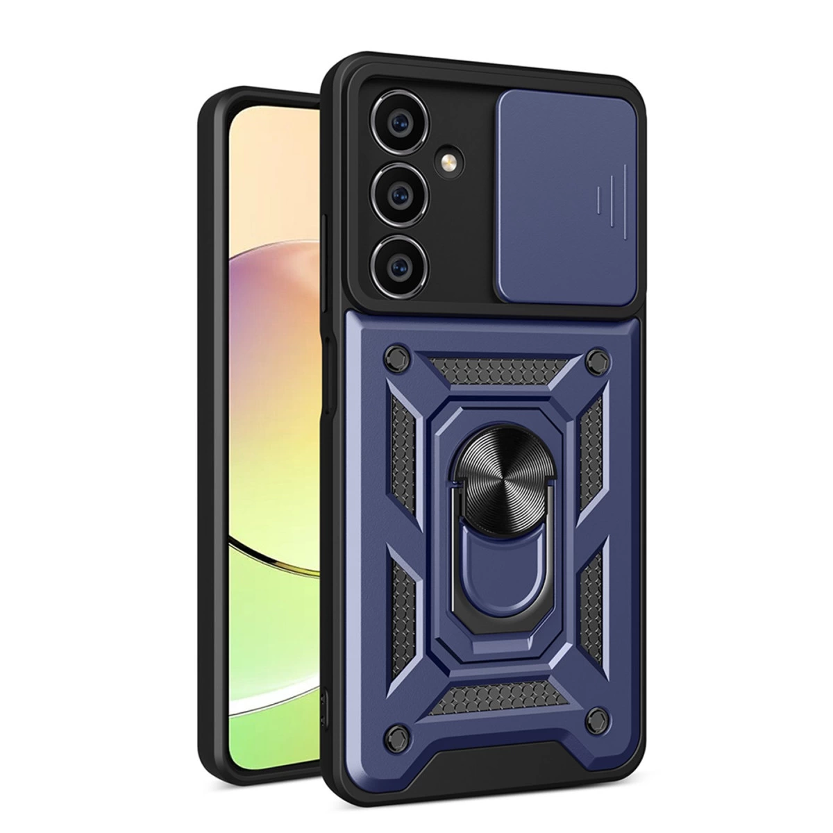 Samsung Galaxy A05s Kılıf Pars Lens Yüzüklü Silikon - Lacivert