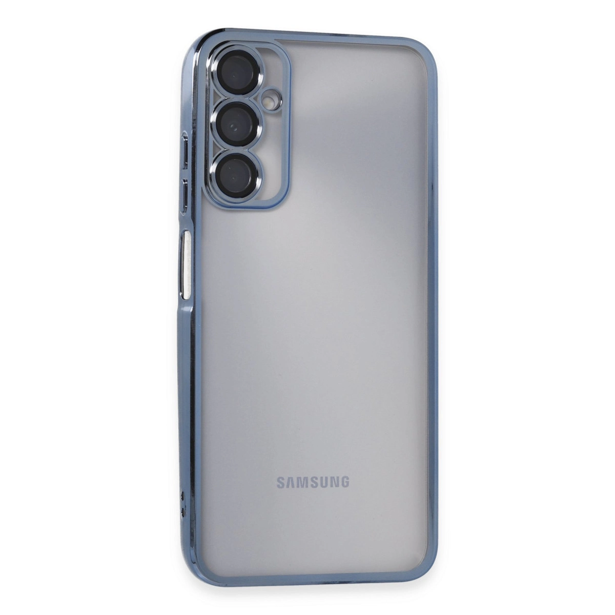 Samsung Galaxy A05s Kılıf Razer Lensli Silikon - Açık Mavi