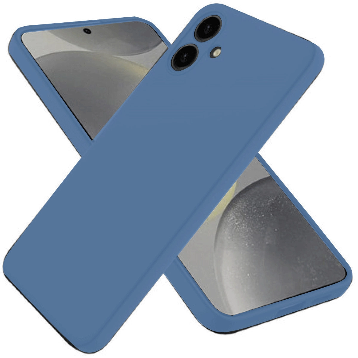 Samsung Galaxy A06 Kılıf First Silikon - Mavi