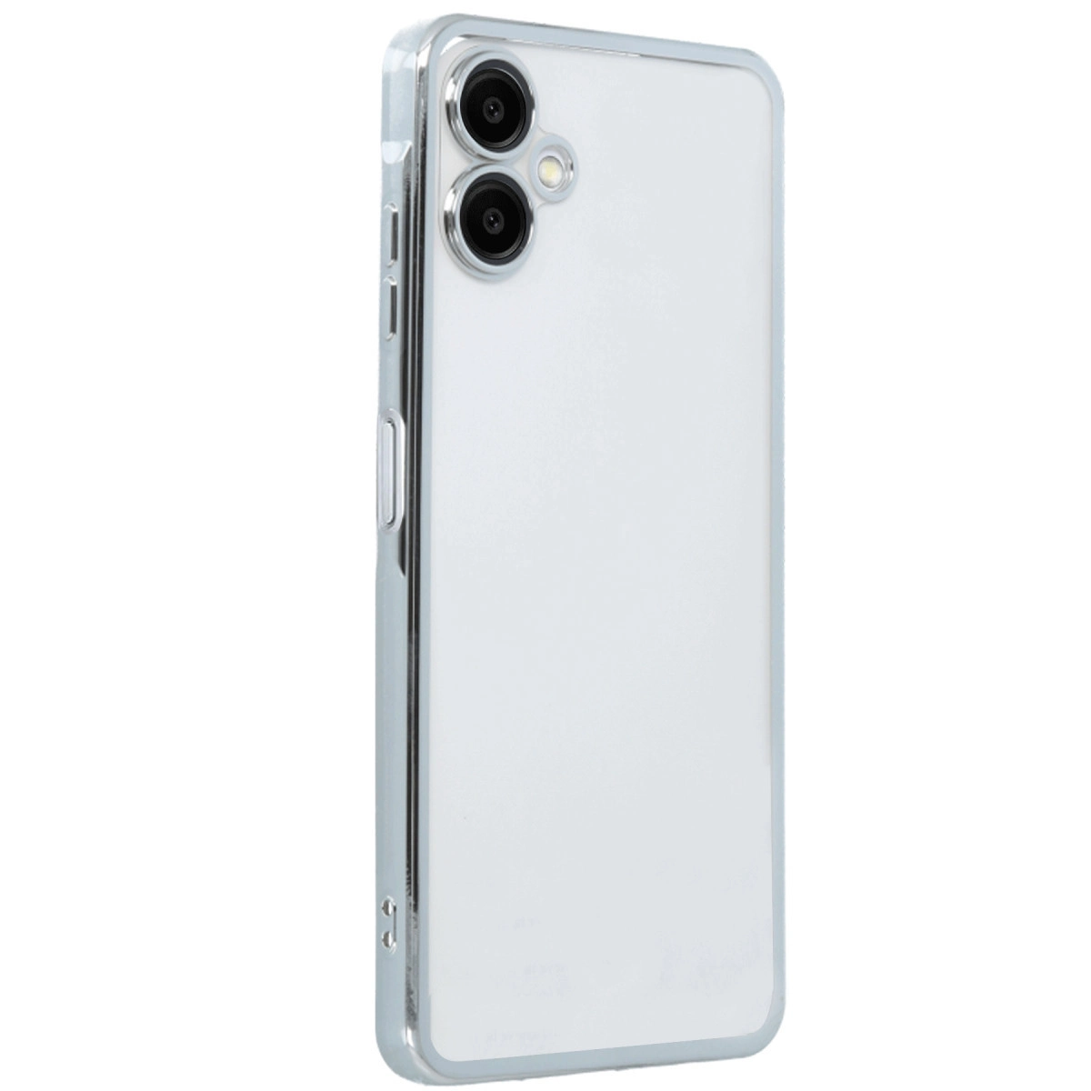 Samsung Galaxy A06 Kılıf Razer Lensli Silikon - Gümüş