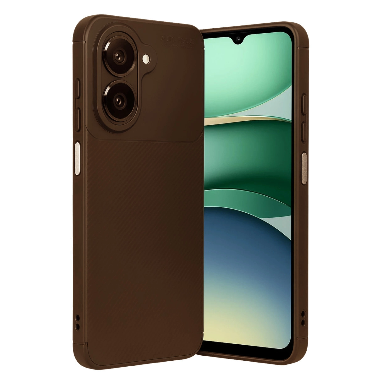 Samsung Galaxy A07 4g Auto Focus Karbon Kapak - Kahverengi