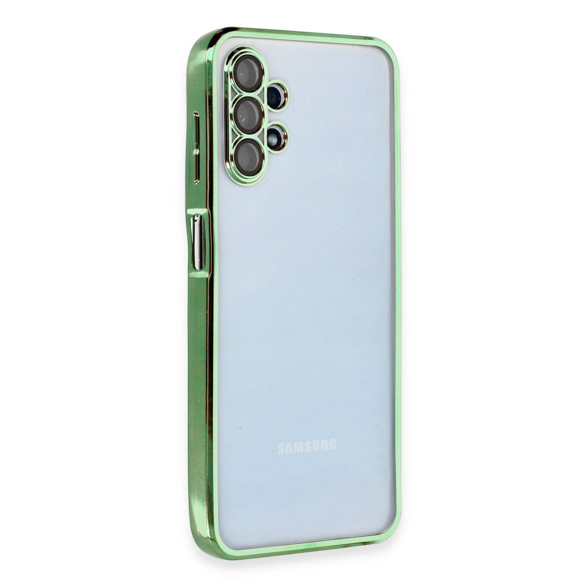 Samsung Galaxy A13 4g Kılıf Razer Lensli Silikon - Yeşil