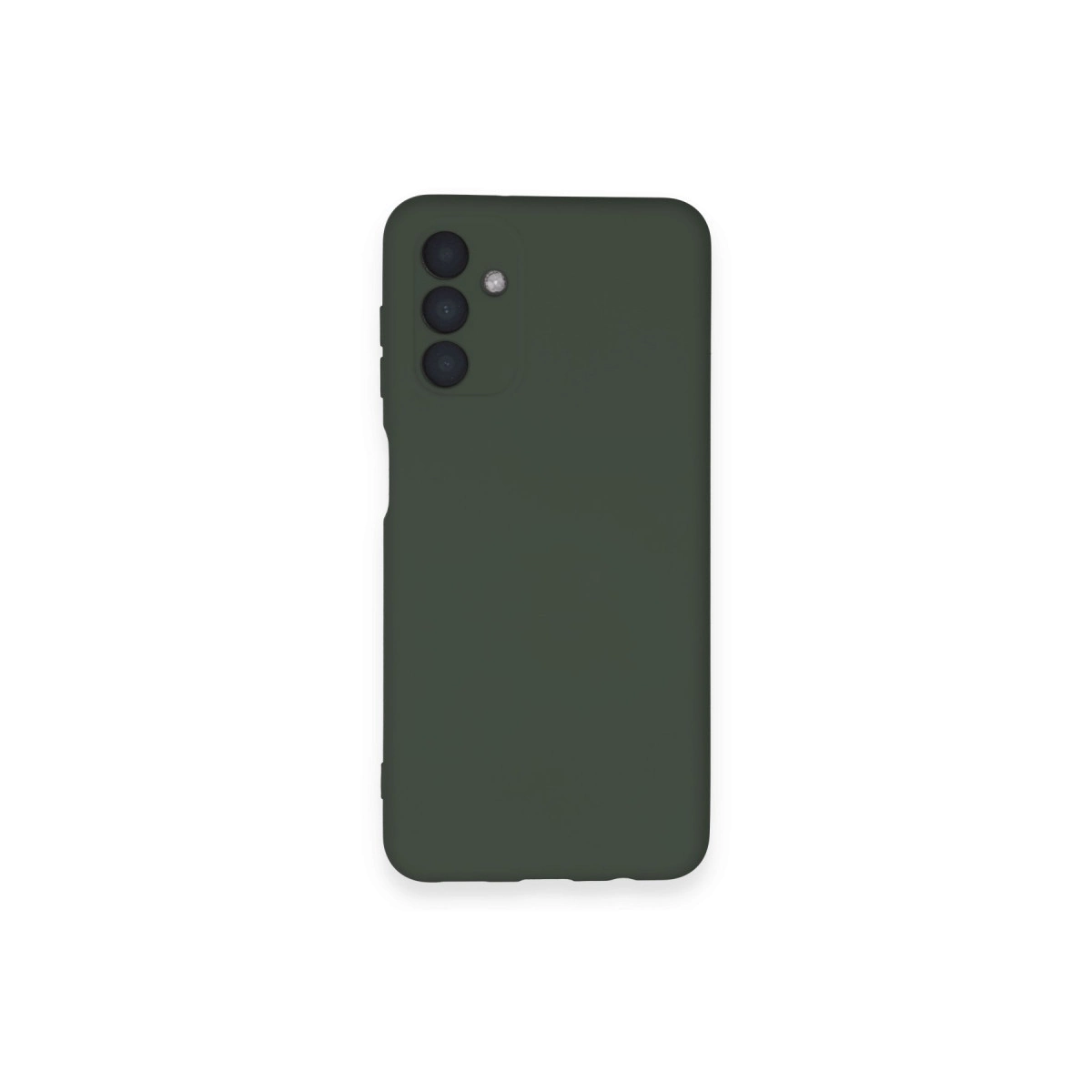 Samsung Galaxy A14 4g Kılıf Nano İçi Kadife Silikon - Koyu Yeşil