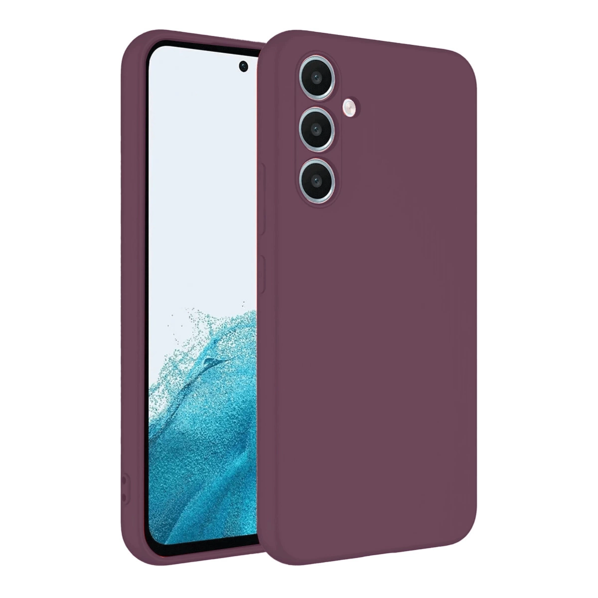 Samsung Galaxy A16 5g Kılıf First Silikon - Mürdüm