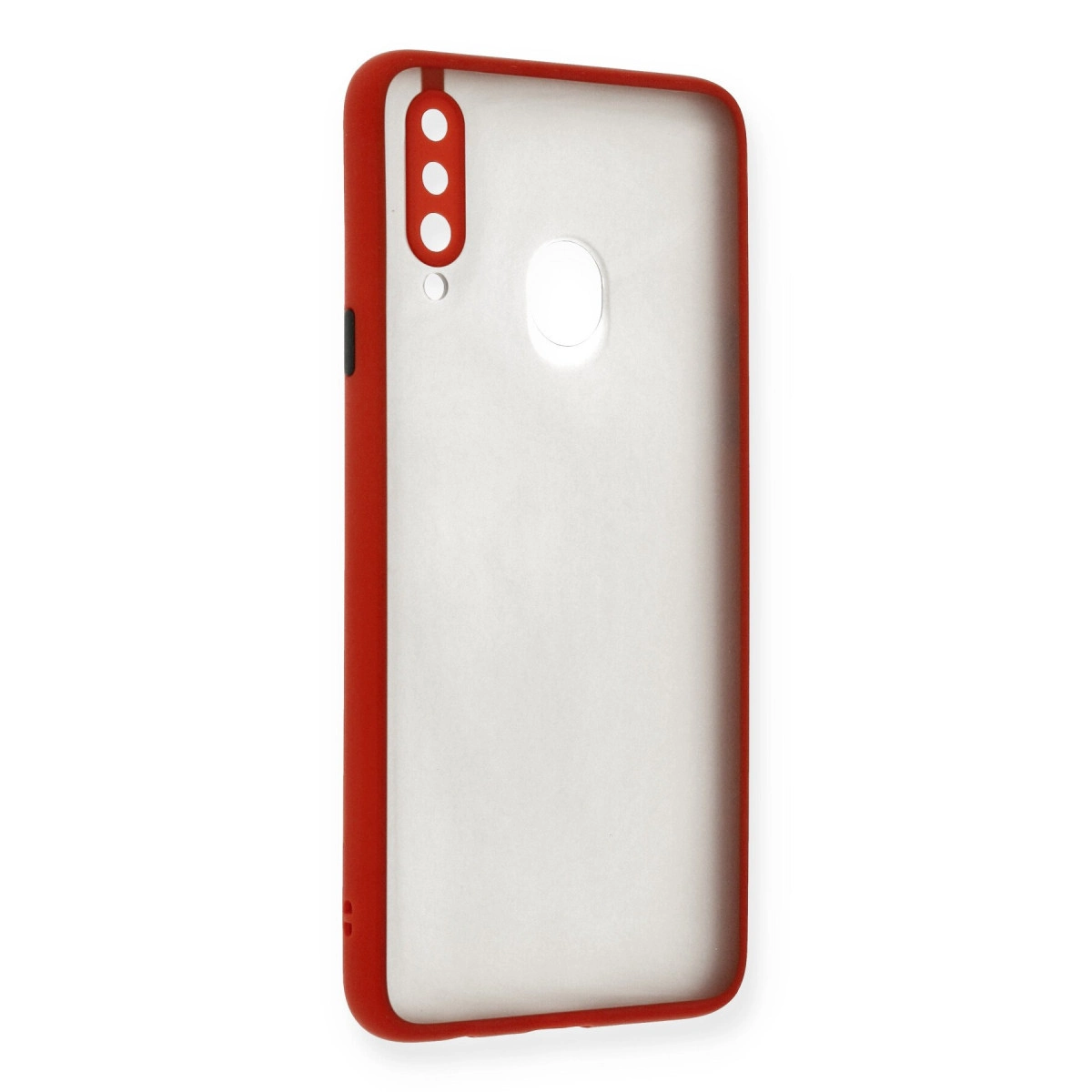 Samsung Galaxy A20s Kılıf Montreal Silikon Kapak - Kırmızı