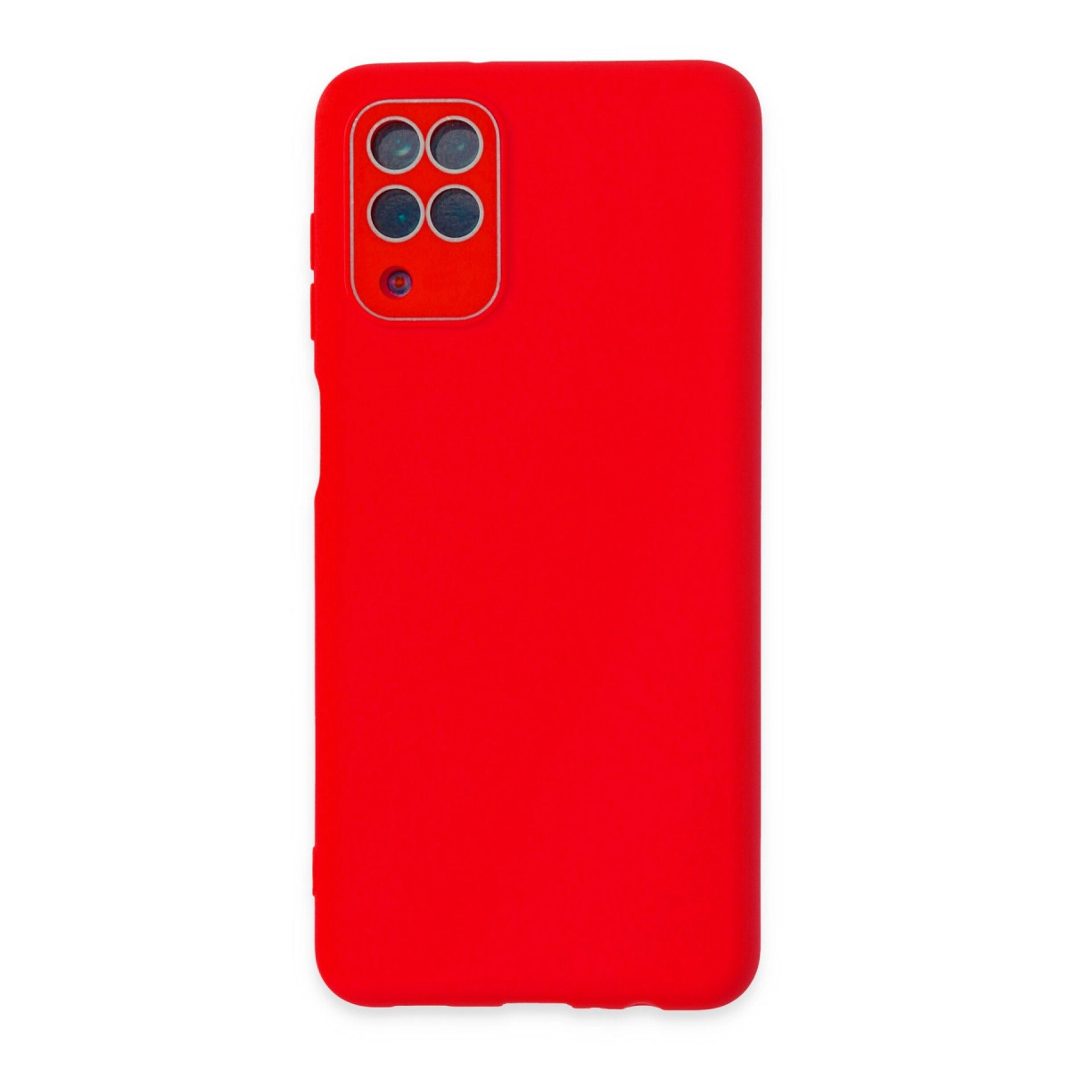 Samsung Galaxy A22 Kılıf Lansman Glass Kapak - Kırmızı