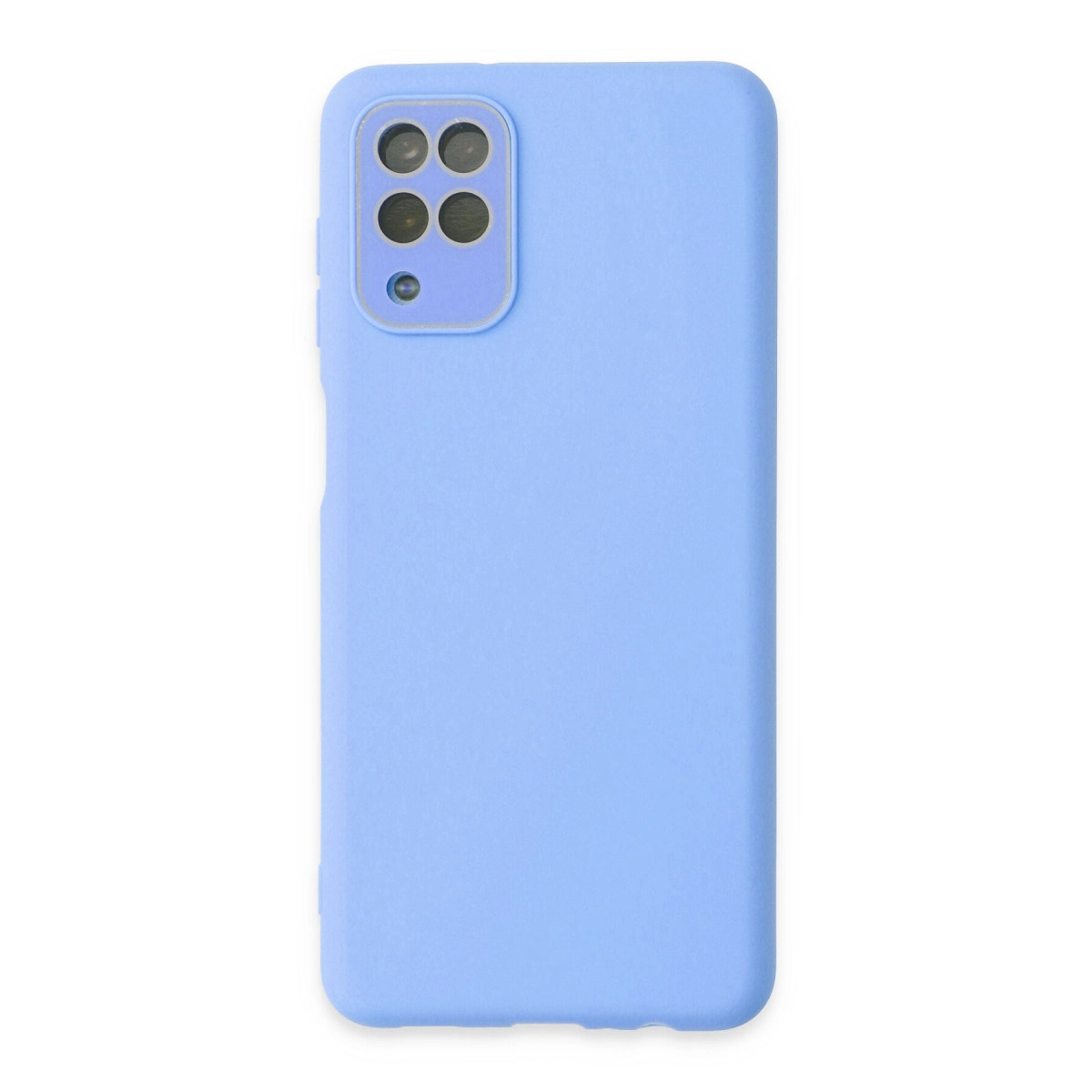 Samsung Galaxy A22 Kılıf Lansman Glass Kapak - Mavi