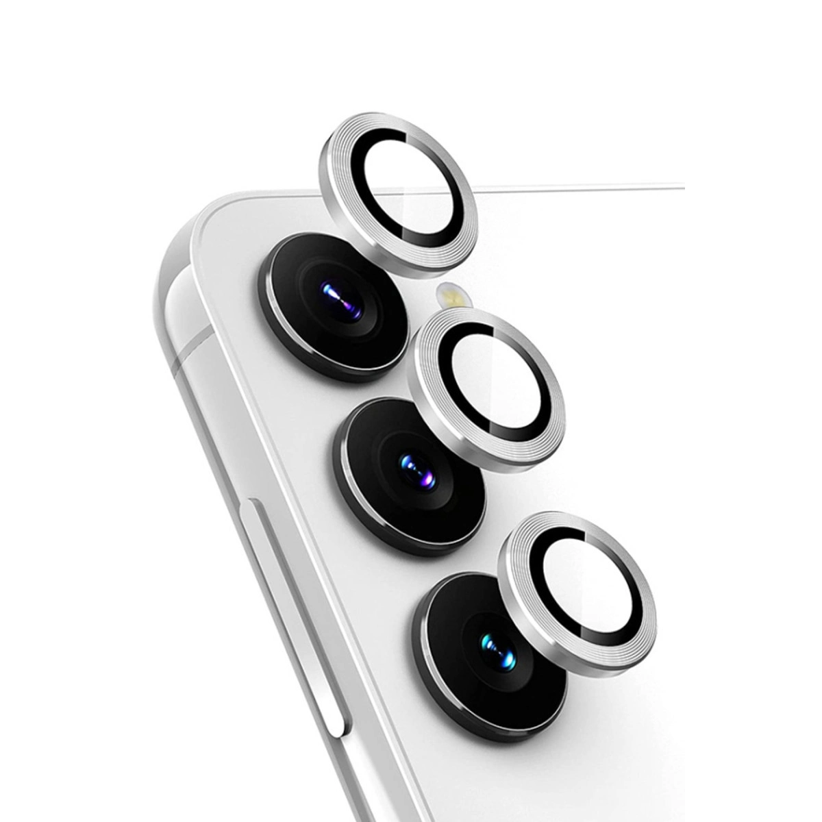 Samsung Galaxy A24 4g Valdez Metal Kamera Lens - Gümüş