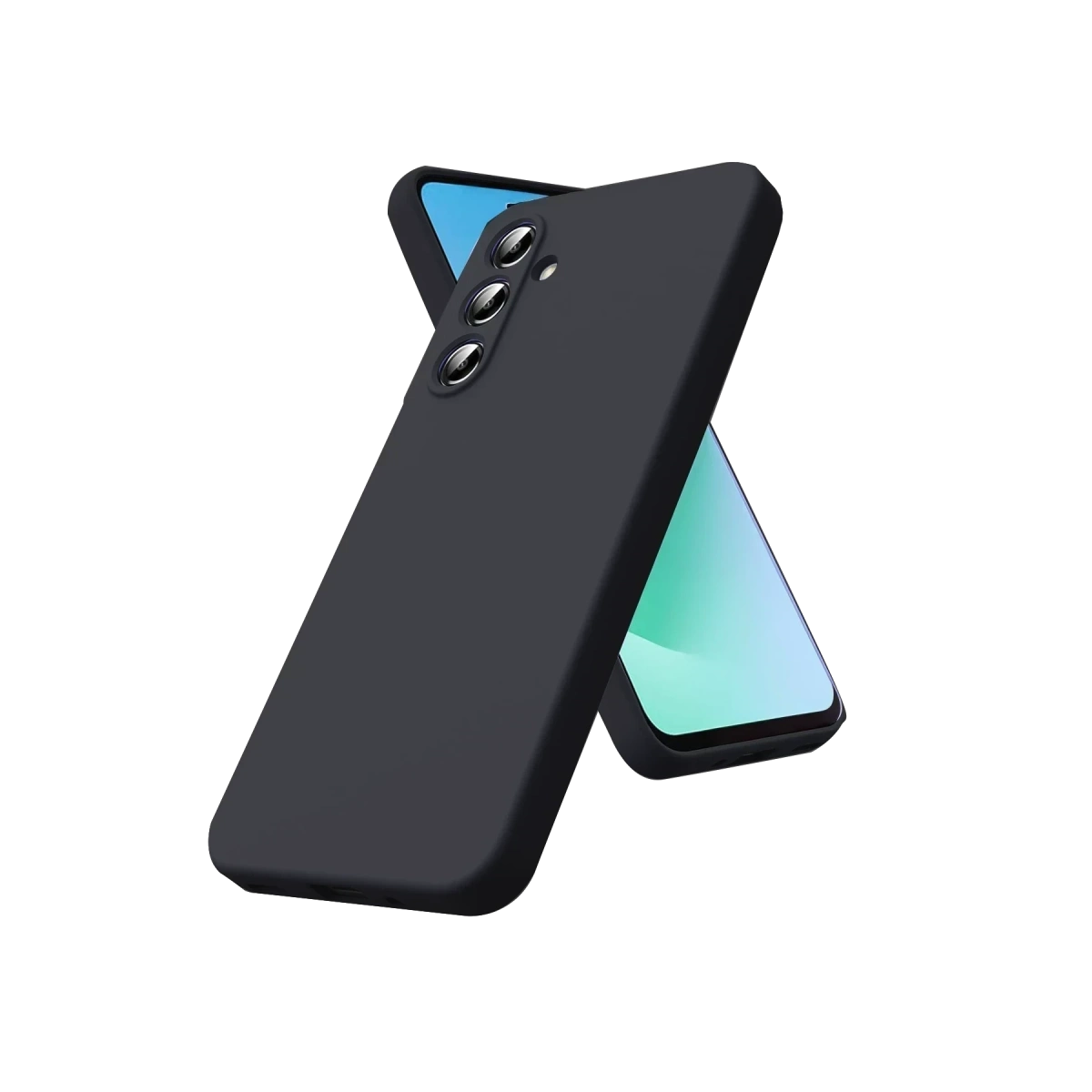 Samsung Galaxy A27 5g Nano İçi Kadife Silikon - Siyah