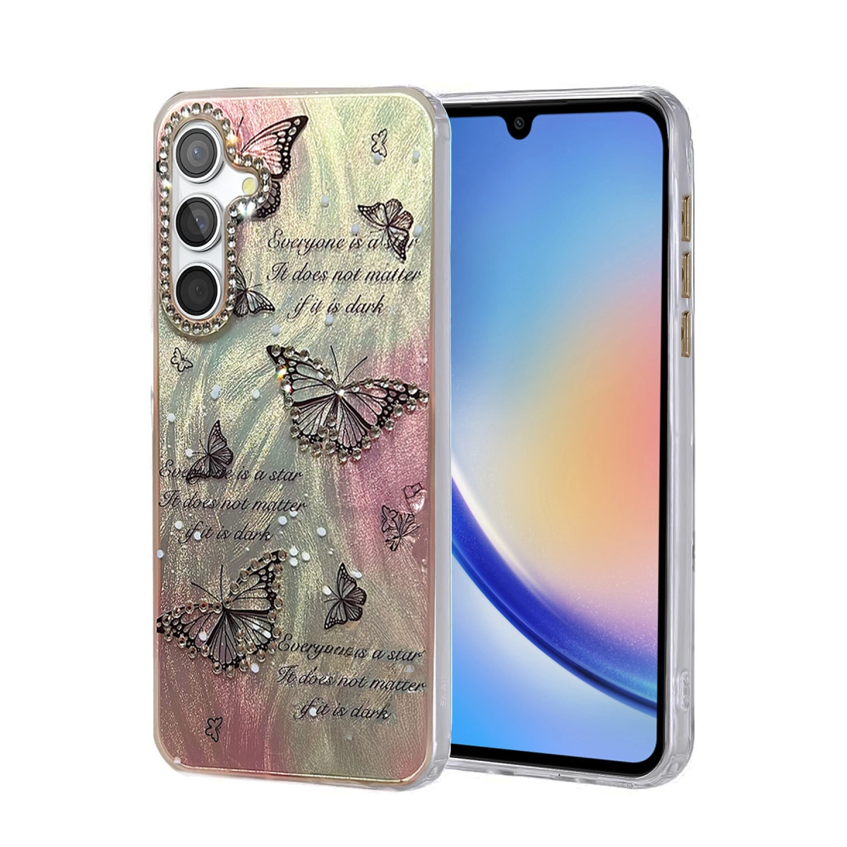 Samsung Galaxy A34 5g Kılıf Blade Aynalı Desenli Kapak - Desen 6