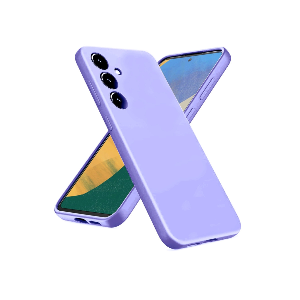 Samsung Galaxy A36 Kılıf Nano İçi Kadife Silikon - Lila