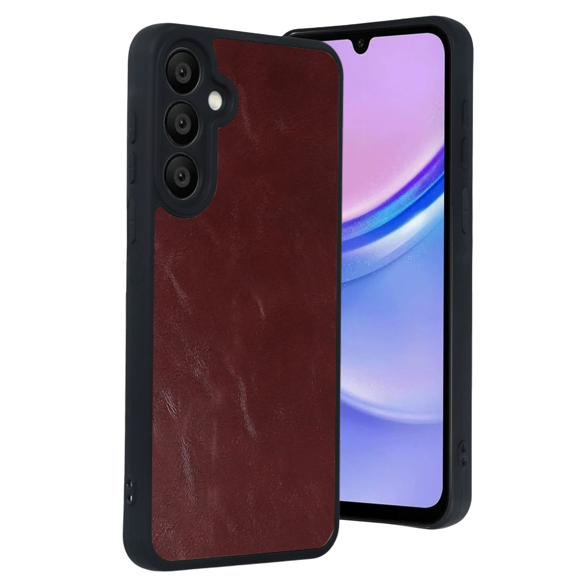 Samsung Galaxy A37 5g Aras Deri Kapak - Bordo
