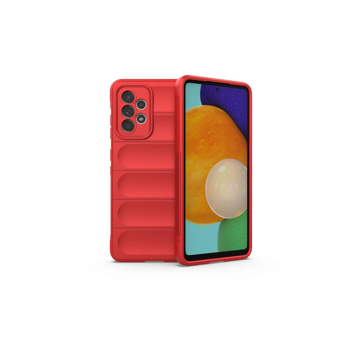 Samsung Galaxy A52 Kılıf Optimum Silikon - Kırmızı