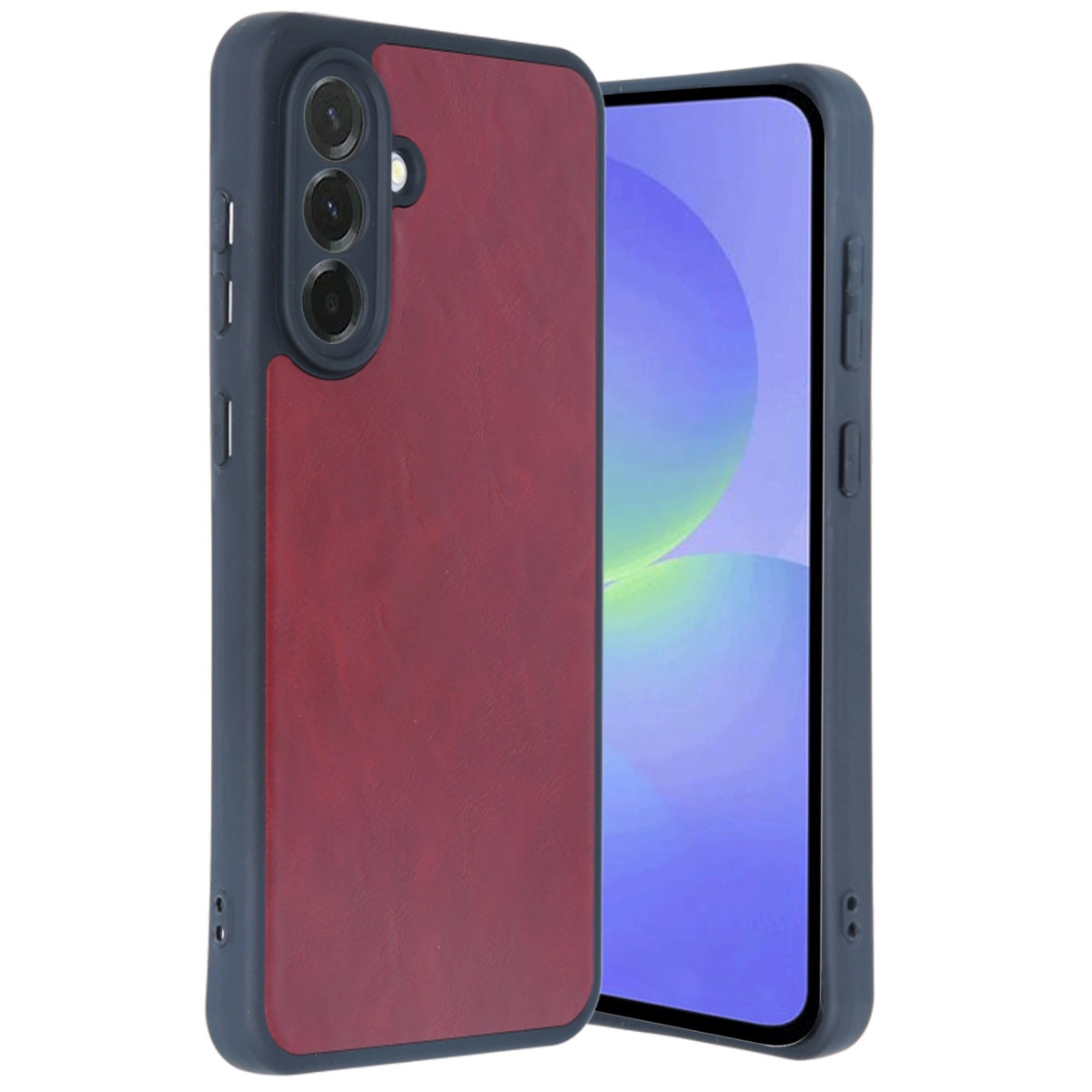 Samsung Galaxy A56 Kılıf Aras Deri Kapak - Bordo