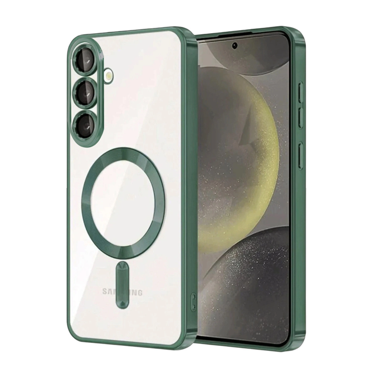 Samsung Galaxy A57 5g Kross Magneticsafe Kapak - Koyu Yeşil