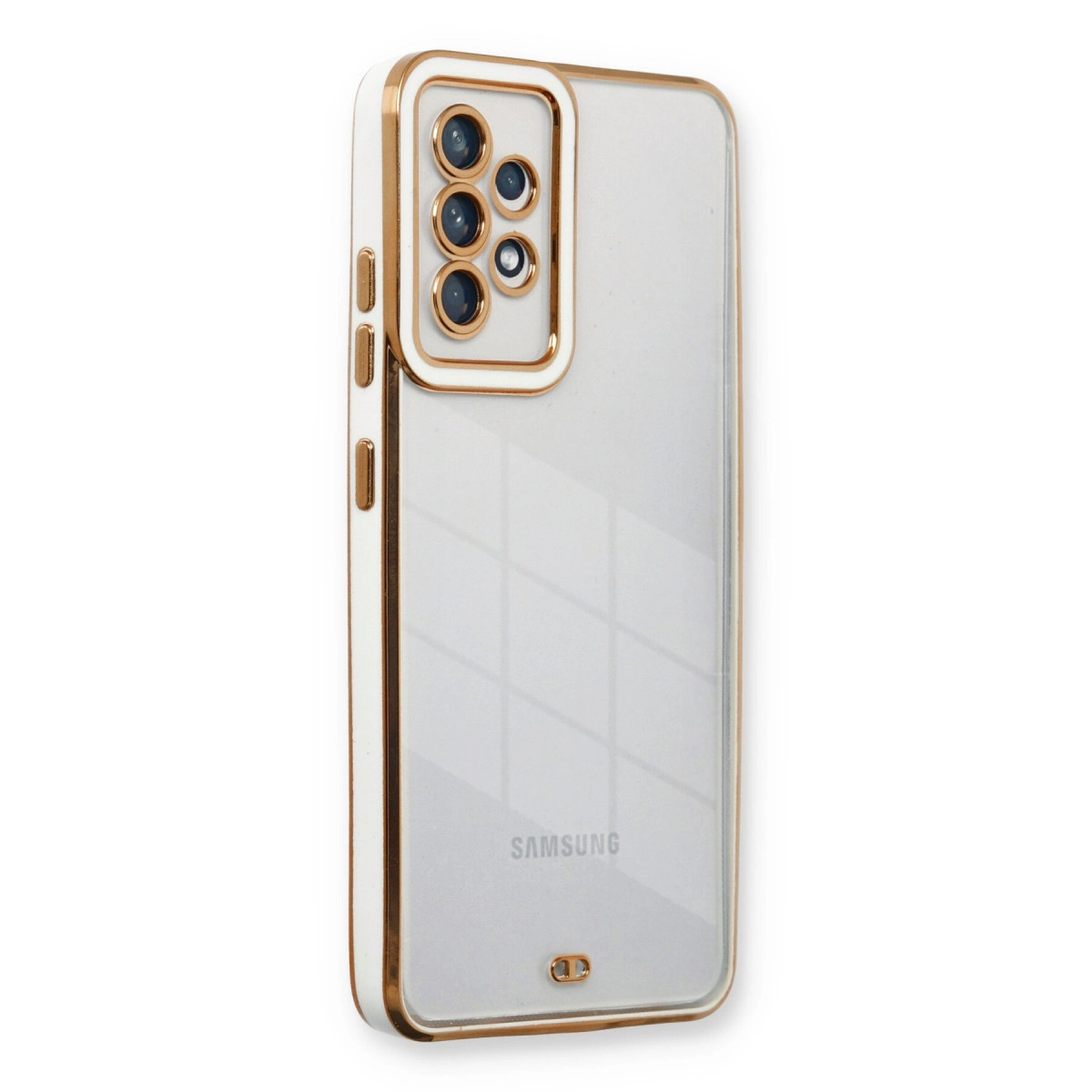 Samsung Galaxy A73 5g Kılıf Liva Lens Silikon - Beyaz