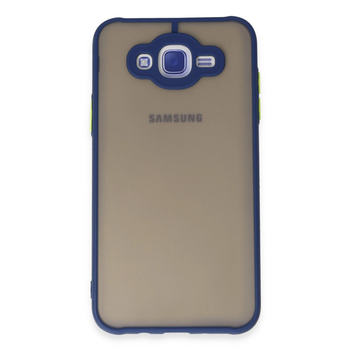 Samsung Galaxy J7 Kılıf Montreal Silikon Kapak - Lacivert