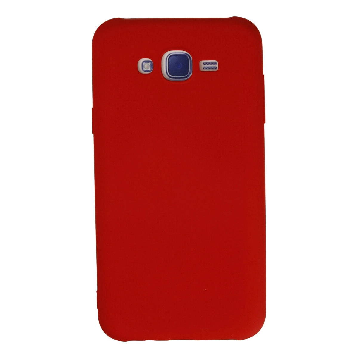Samsung Galaxy J7 Kılıf Nano İçi Kadife Silikon - Kırmızı