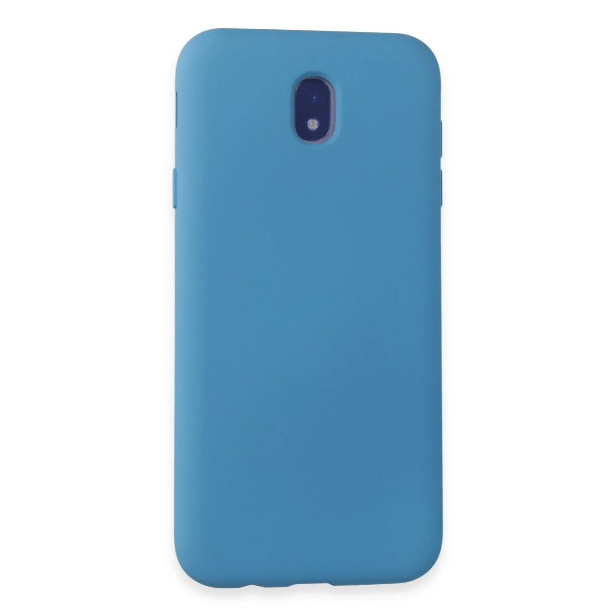 Samsung Galaxy J7 Pro / J730 Kılıf Nano İçi Kadife Silikon - Mavi