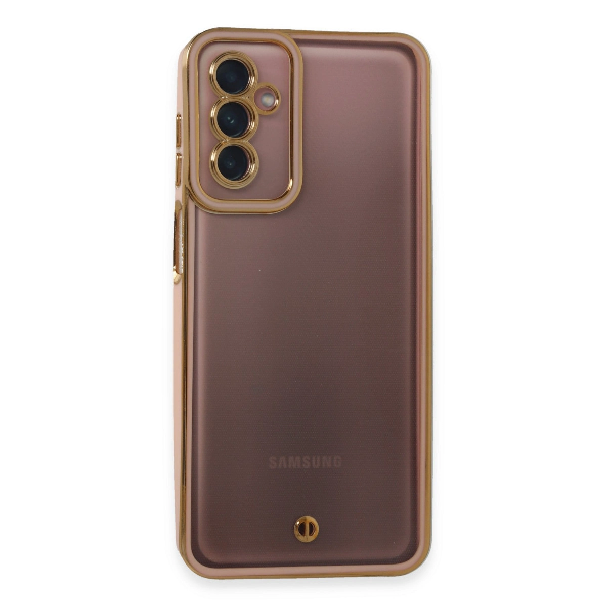 Samsung Galaxy M23 Kılıf Liva Lens Silikon - Pudra