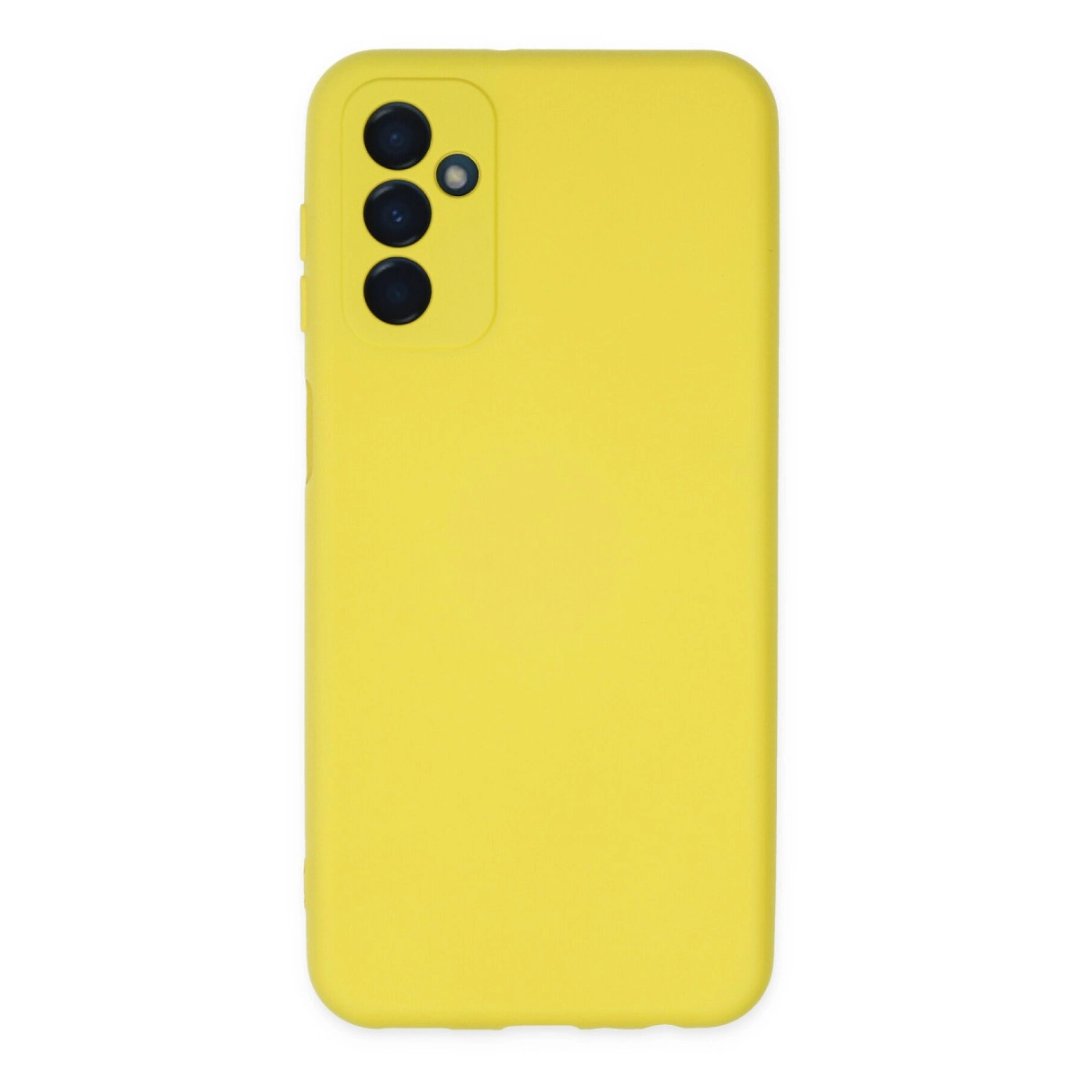 Samsung Galaxy M23 Kılıf Nano İçi Kadife Silikon - Sarı