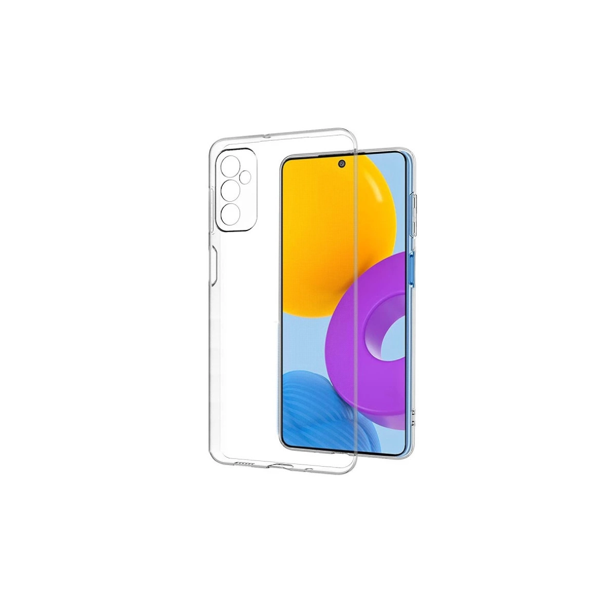Samsung Galaxy M52 5g Kılıf Deluxe 2mm Şeffaf Silikon - Şeffaf