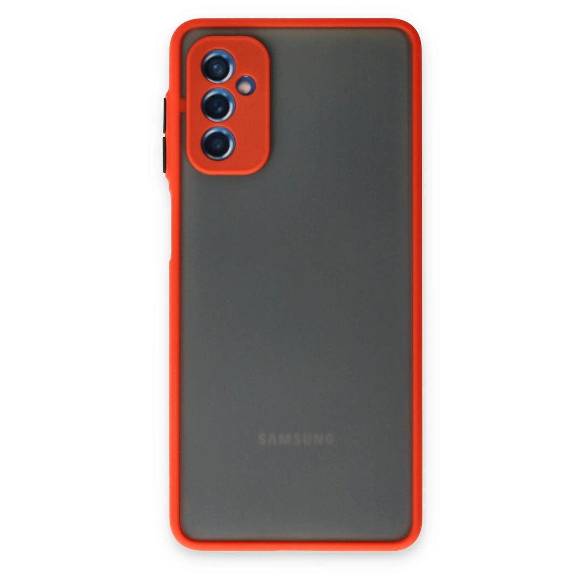 Samsung Galaxy M52 5g Kılıf Montreal Silikon Kapak - Kırmızı