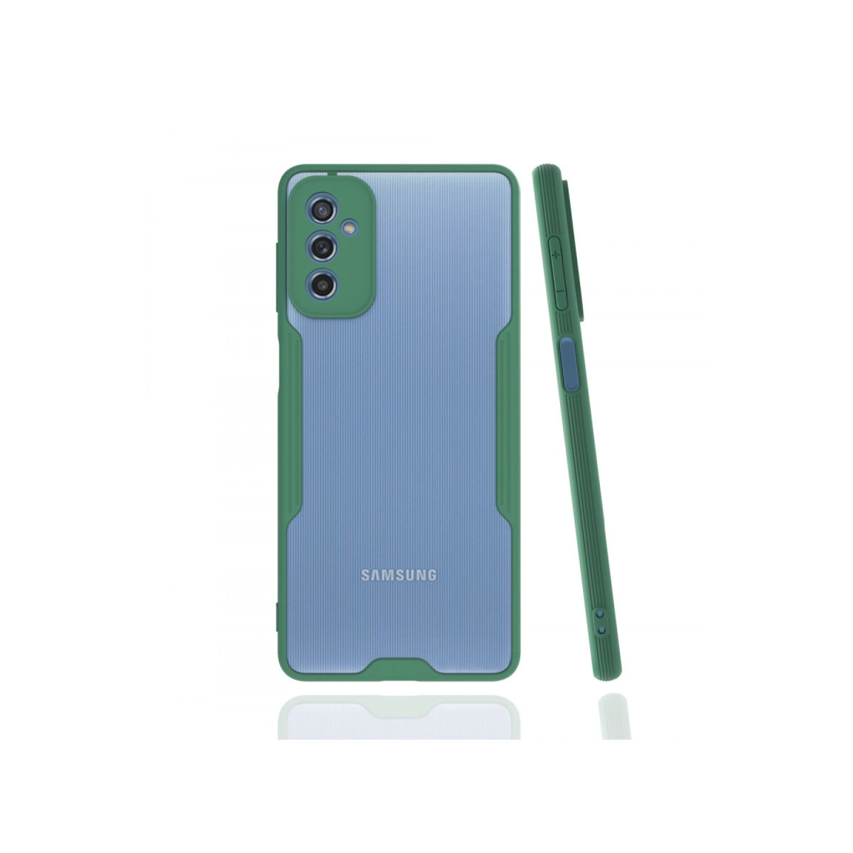 Samsung Galaxy M52 5g Kılıf Platin Silikon - Yeşil