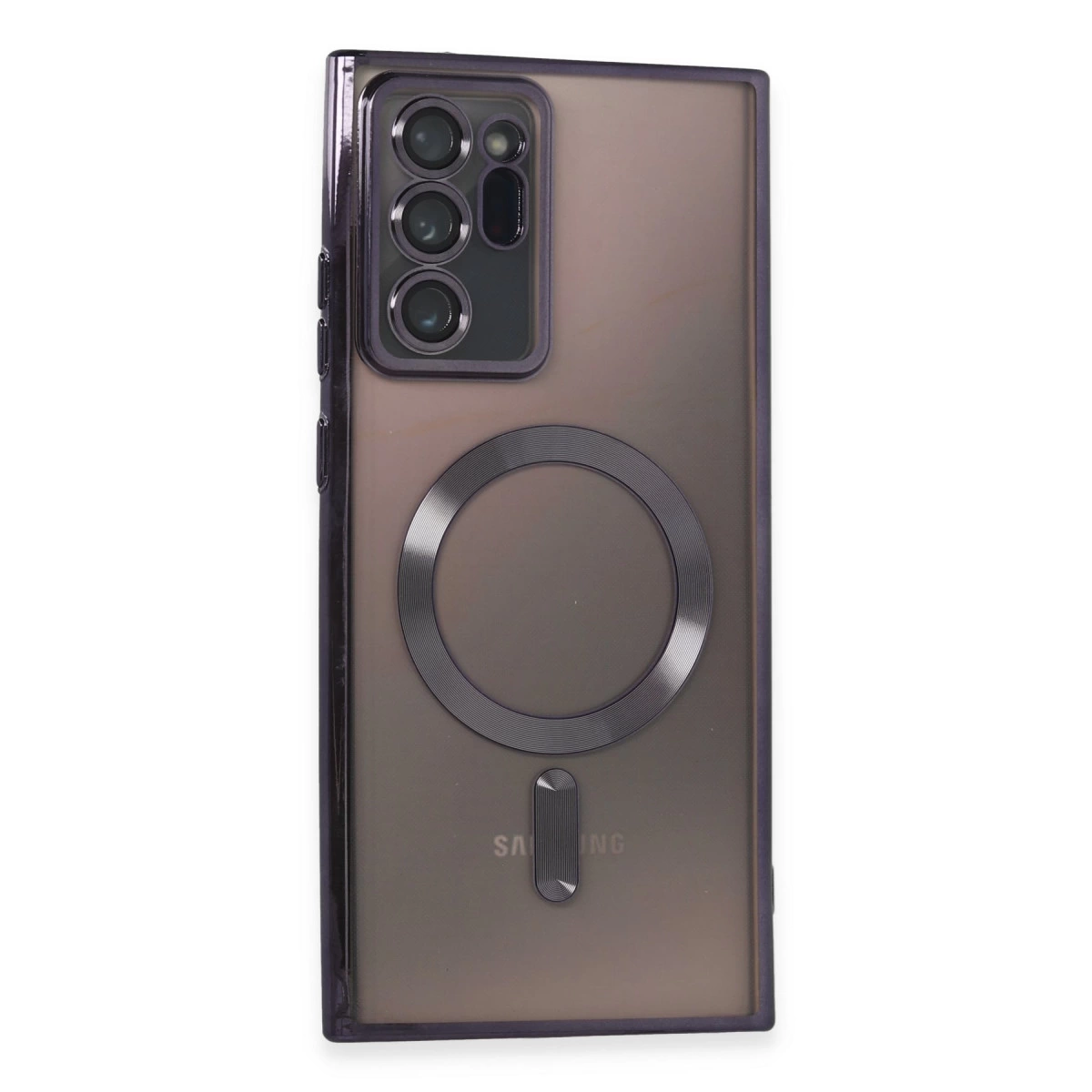 Samsung Galaxy Note 20 Ultra Kılıf Kross Magneticsafe Kapak - Mor