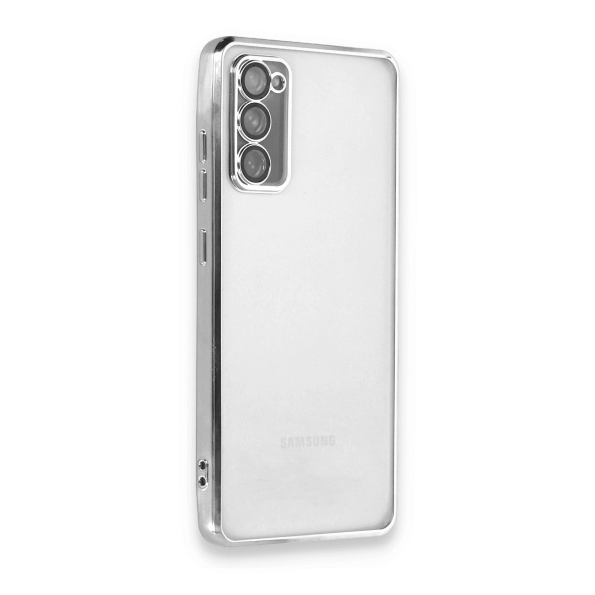 Samsung Galaxy S20 Fe Kılıf Razer Lensli Silikon - Gümüş