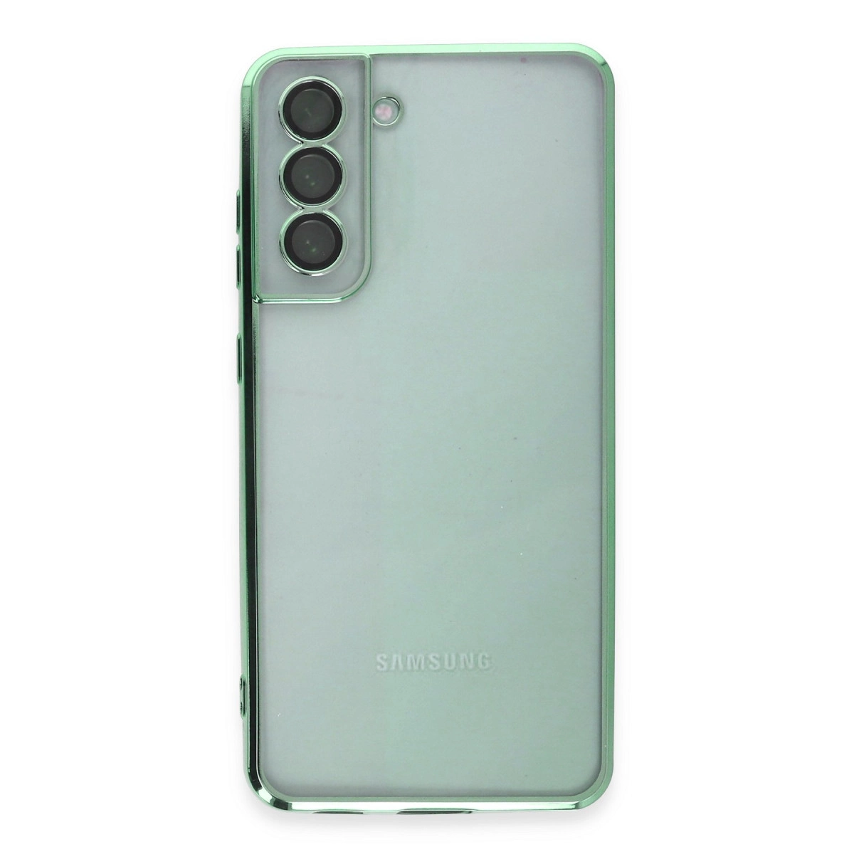 Samsung Galaxy S21 Fe Kılıf Razer Lensli Silikon - Yeşil