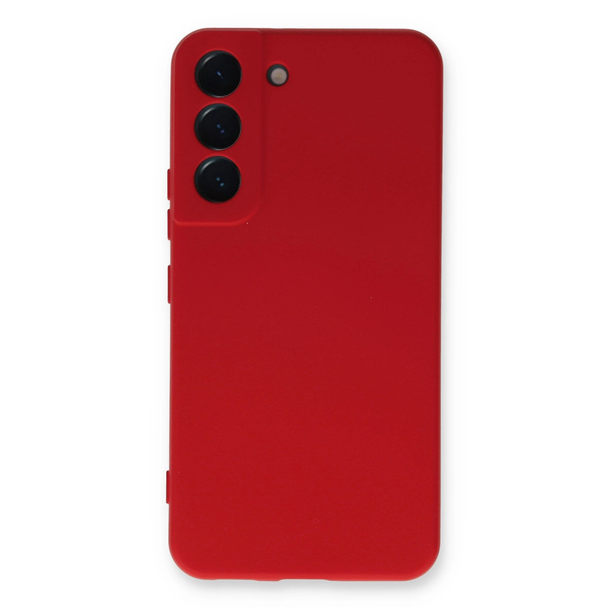 Samsung Galaxy S22 Plus Kılıf Nano İçi Kadife Silikon - Kırmızı
