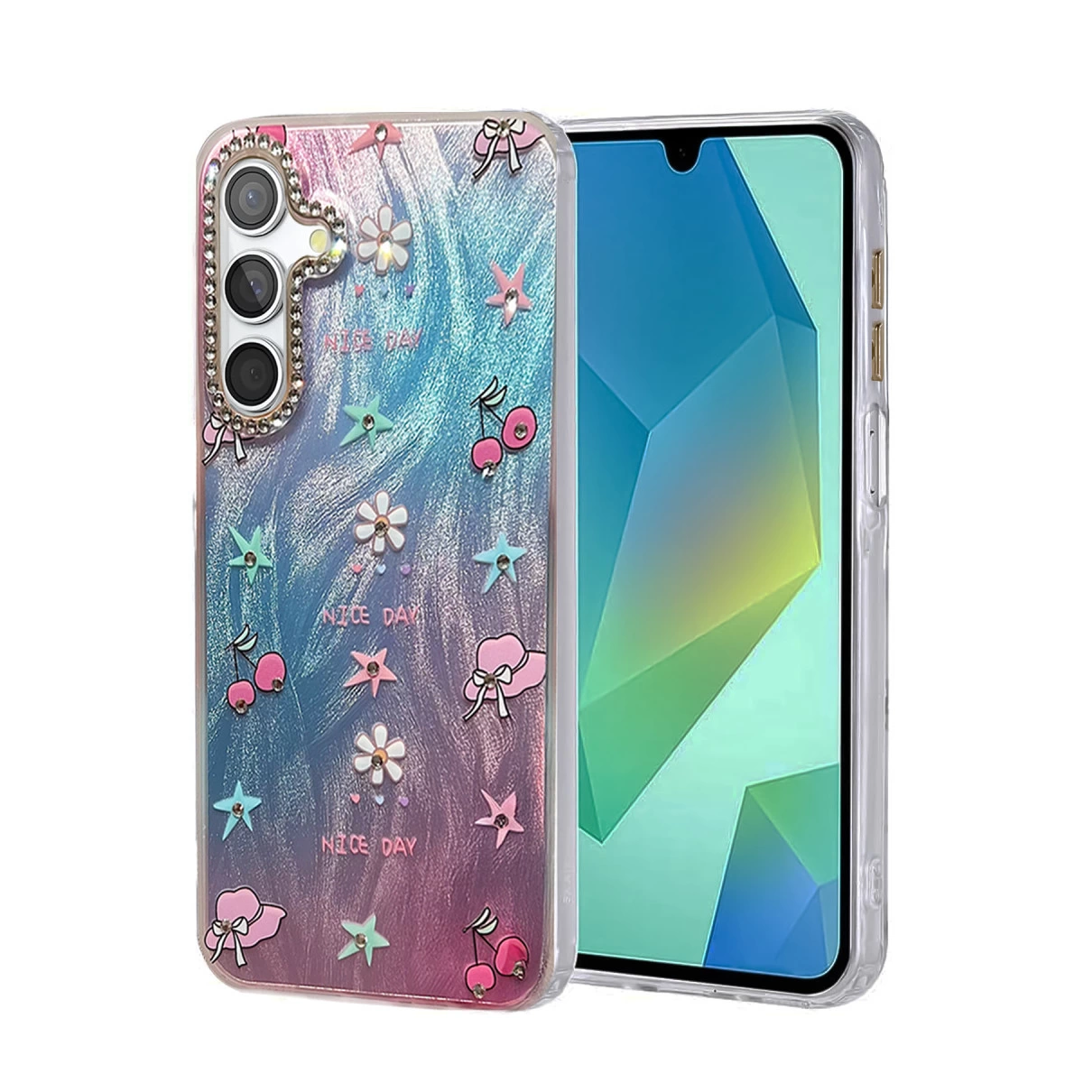 Samsung Galaxy S23 Fe Kılıf Blade Aynalı Desenli Kapak - Desen 4