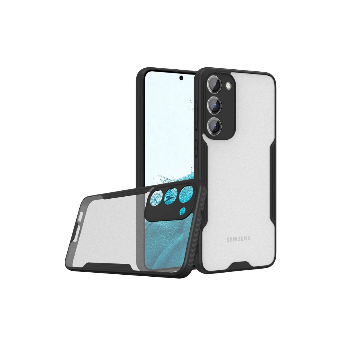 Samsung Galaxy S23 Plus Kılıf Platin Silikon - Siyah