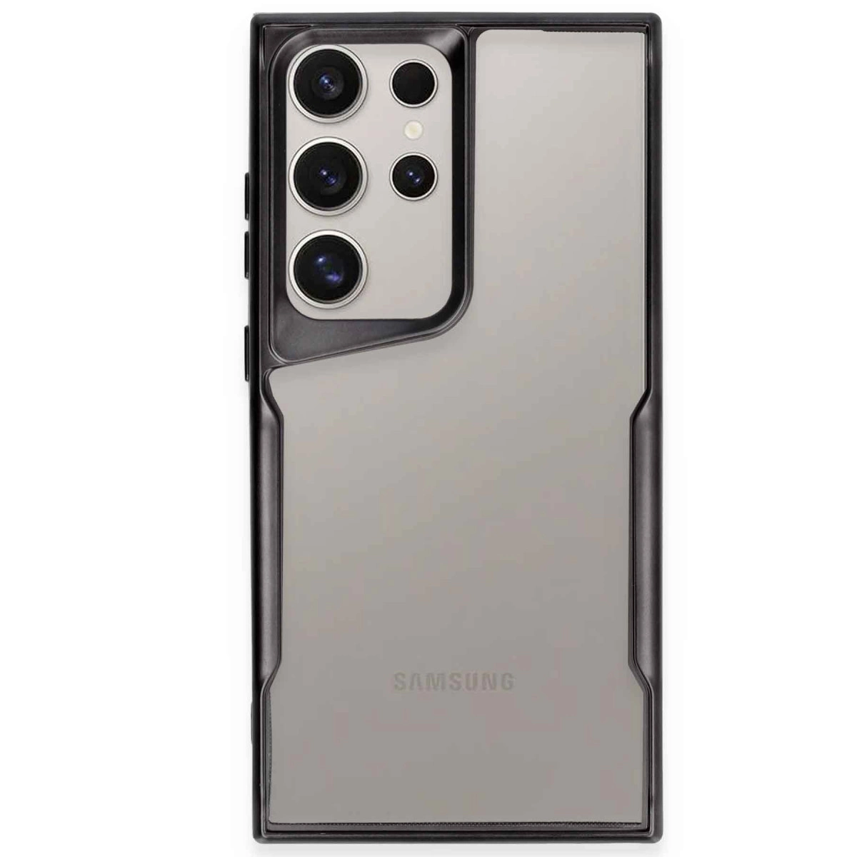 Samsung Galaxy S23 Ultra Kılıf Boyi Silikon Kapak - Siyah