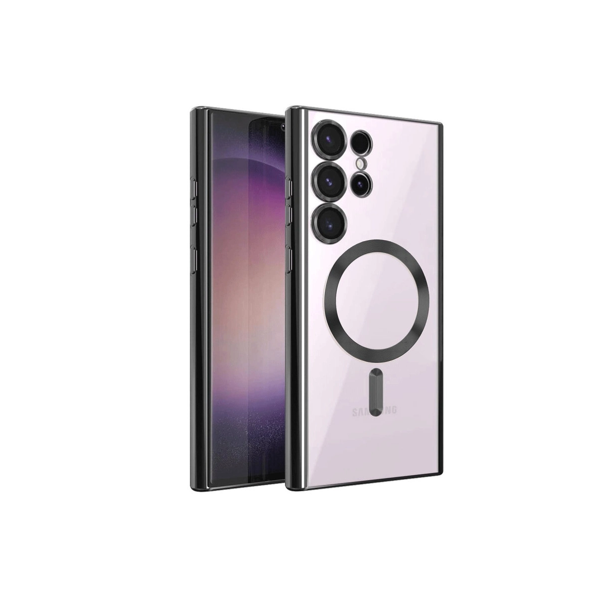 Samsung Galaxy S23 Ultra Kılıf Kross Magneticsafe Kapak - Siyah